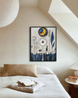 Multicolor Moonlit Meadow-Abstract Oil Paintings Of Natural Fantasy Wall Art - Artwallpainting