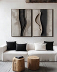Multicolor Mystic Flow Textured Canvas - Artwallpainting