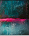 Multicolor Nightfall Horizon-Modern Minimalist Fluid Texture Abstract Wall Art - Artwallpainting