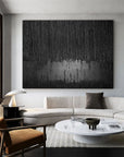 Multicolor Obsidian Silence Large Abstract Textured Canvas - Artwallpainting