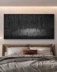 Multicolor Obsidian Silence Large Abstract Textured Canvas - Artwallpainting