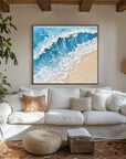 Multicolor Ocean Breeze - Coastal Canvas - Artwallpainting
