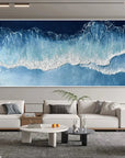 Multicolor Ocean Symphony - Abstract Textured Seascape Art - Artwallpainting