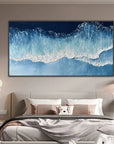 Multicolor Ocean Symphony - Abstract Textured Seascape Art - Artwallpainting