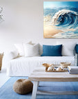 Multicolor Ocean Symphony Canvas Painting For Home Decoration - Artwallpainting