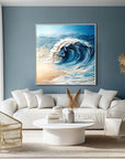 Multicolor Ocean Symphony Canvas Painting For Home Decoration - Artwallpainting