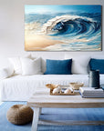 Multicolor Ocean Symphony Canvas Painting For Home Decoration - Artwallpainting