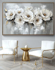 Multicolor Petal Reverie - Textured 3D Floral Abstract Oil Painting - Artwallpainting