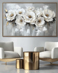 Multicolor Petal Reverie - Textured 3D Floral Abstract Oil Painting - Artwallpainting