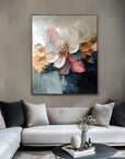 Multicolor Petal Symphony-Abstract Blooming Soft Flower Bloom Texture Wall Art - Artwallpainting
