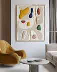 Multicolor Playful Abstraction-Modern Space Healing Abstract Wall Art - Artwallpainting