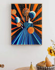Multicolor Radiance In Motion-Vitality Color Collision Abstract Texture Wall Art Oil Painting - Artwallpainting