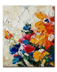 Multicolor Radiant Garden Textured Canvas - Artwallpainting