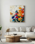 Multicolor Radiant Garden Textured Canvas - Artwallpainting