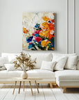 Multicolor Radiant Garden Textured Canvas - Artwallpainting