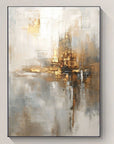 Multicolor Radiant Reflection Abstract Canvas Art - Artwallpainting