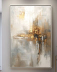 Multicolor Radiant Reflection Abstract Canvas Art - Artwallpainting