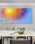Multicolor Radiant Swirl Sunset Canvas - Artwallpainting