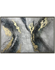 Multicolor Raging River-Modern Minimalist Surging River Texture Wall Art - Artwallpainting