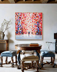 Multicolor Rain Of Colors - Abstract Figurative Painting - Artwallpainting
