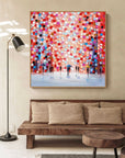 Multicolor Rain Of Colors - Abstract Figurative Painting - Artwallpainting