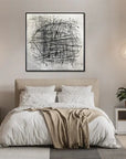 Multicolor Rhapsody Of Lines-Minimalist Abstract Woven Texture Wall Art - Artwallpainting