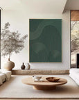 Multicolor Rhythmic Geometry - Textured Abstract Line Art - Artwallpainting