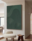 Multicolor Rhythmic Geometry - Textured Abstract Line Art - Artwallpainting