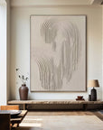 Multicolor Rippled Elegance Minimalist Textured Wall Art - Artwallpainting