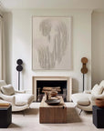 Multicolor Rippled Elegance Minimalist Textured Wall Art - Artwallpainting