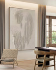 Multicolor Rippled Elegance Minimalist Textured Wall Art - Artwallpainting
