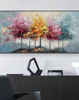 Multicolor Seasons Symphony Canvas Art - Artwallpainting
