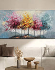 Multicolor Seasons Symphony Canvas Art - Artwallpainting