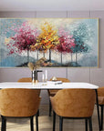 Multicolor Seasons Symphony Canvas Art - Artwallpainting