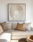 Multicolor Serene Circle Textured Canvas - Artwallpainting