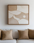 Multicolor Serene Curves - Textured Art - Artwallpainting