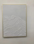 Multicolor Serene Horizons Minimalist Textured Mountain Artwork - Artwallpainting