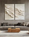 Multicolor Serene Layers Diptych Canvas - Artwallpainting
