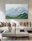 Multicolor Serene Peaks Textured Canvas - Artwallpainting