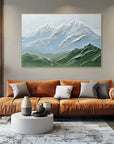 Multicolor Serene Peaks Textured Canvas - Artwallpainting