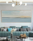 Multicolor Serene Sky And Ocean Horizon Canvas Art - Artwallpainting