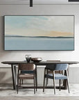 Multicolor Serene Sky And Ocean Horizon Canvas Art - Artwallpainting