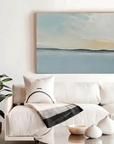 Multicolor Serene Sky And Ocean Horizon Canvas Art - Artwallpainting
