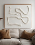 Multicolor Serenity In Sculpted Lines - Artwallpainting