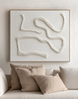 Multicolor Serenity In Sculpted Lines - Artwallpainting