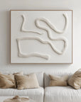 Multicolor Serenity In Sculpted Lines - Artwallpainting