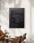 Multicolor Shadow Layers Textured Abstract Canvas Art - Artwallpainting