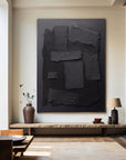Multicolor Shadow Layers Textured Abstract Canvas Art - Artwallpainting