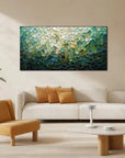 Multicolor Shattered Glass Mosaic Textured Abstract Oil Painting Wall Art - Artwallpainting