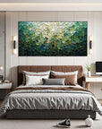 Multicolor Shattered Glass Mosaic Textured Abstract Oil Painting Wall Art - Artwallpainting